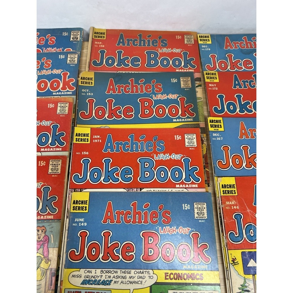 Vintage Archie's Joke Book Comic Lot (20) Silver Bronze Age Run - Picture 6 of 16